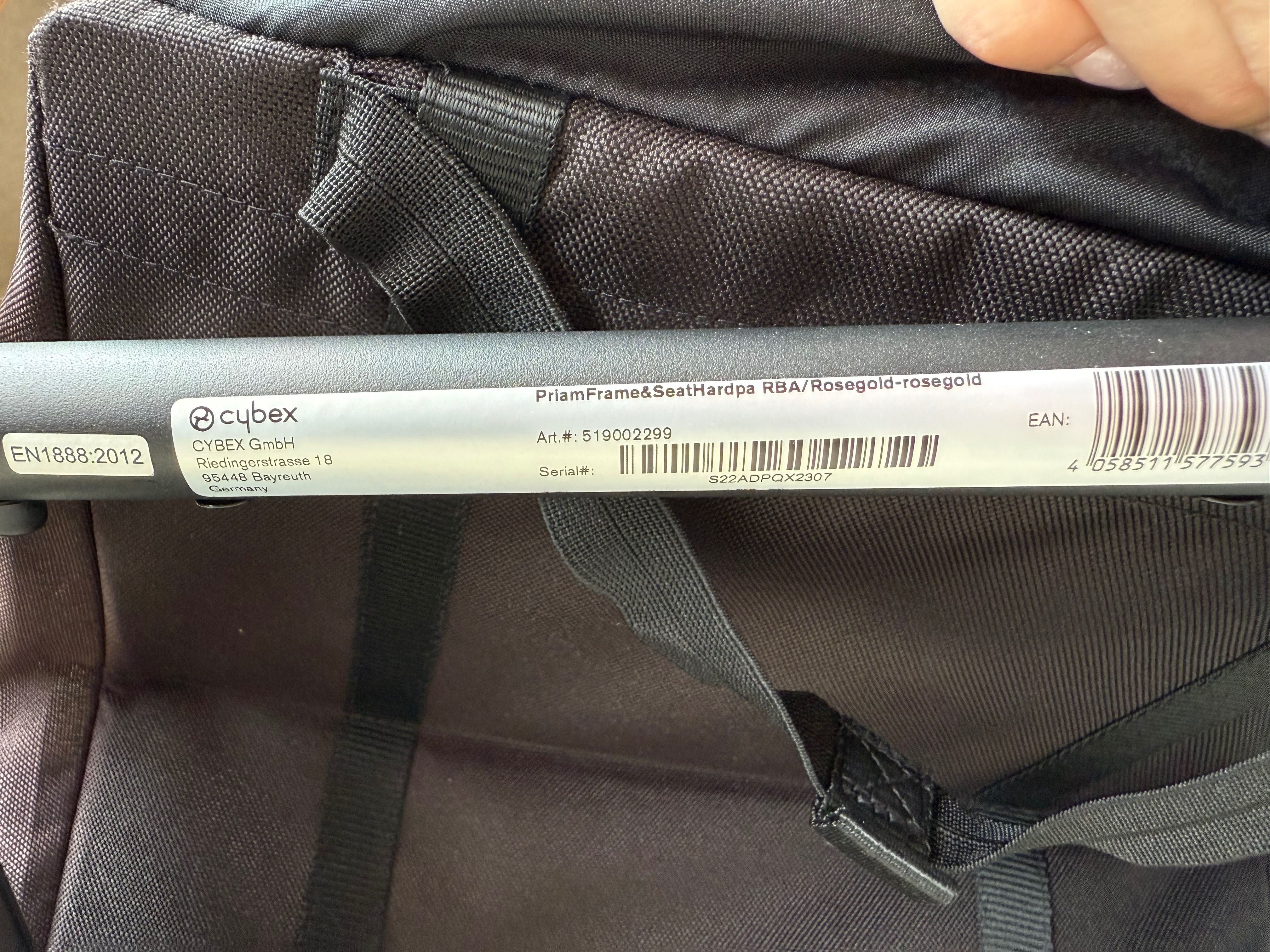 Cybex priam lux Manhattan Grey / rose gold шаси