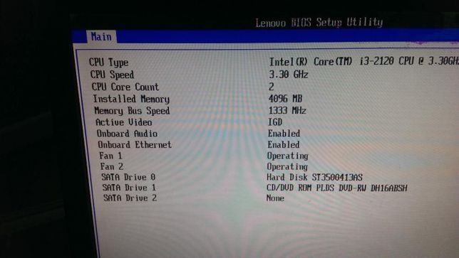 Calculator Lenovo ThinkCentre ,procesor i3/ 8 gb /500