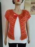 Bluza top vesta dama model zig zag unicat handmade