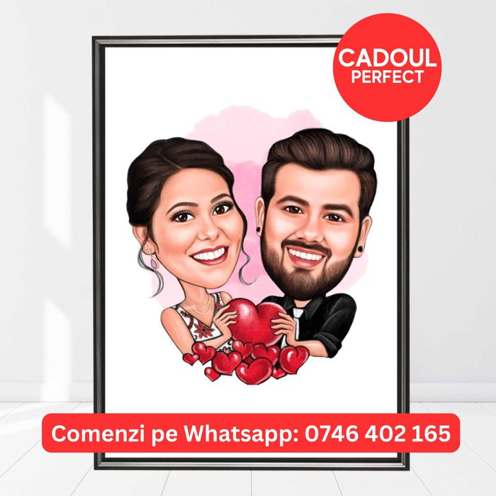 Portrete Caricaturi Tablouri Cadouri Personalizate Femei Barbati Cuplu