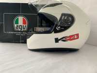 Casca moto full face XS K-4 AGV SOLID GLOSS WHITE made by AGV Italia