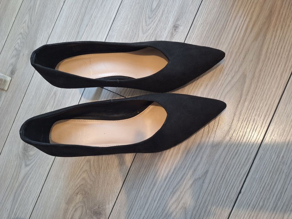 Pantofi negri piele întoarsă Kurt Geiger