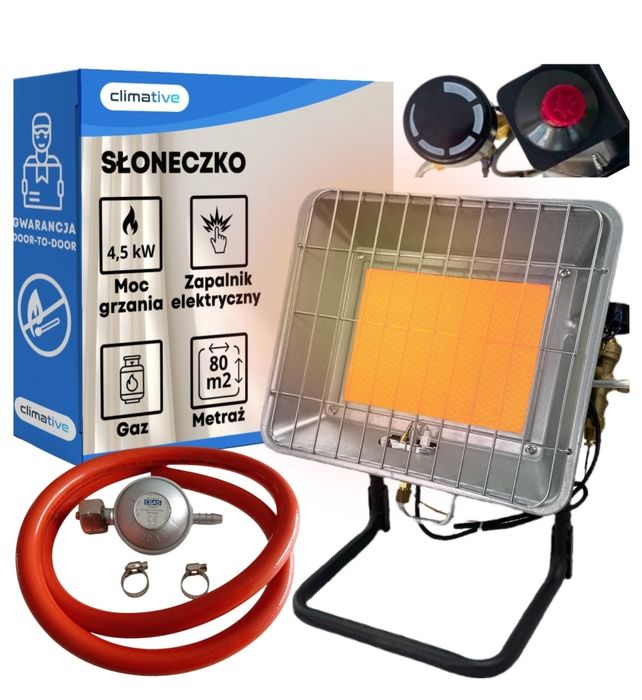 Vand Incalzitor pe gaz IRG-45S 4, 5kW arzator ceramic, aprindere piezo