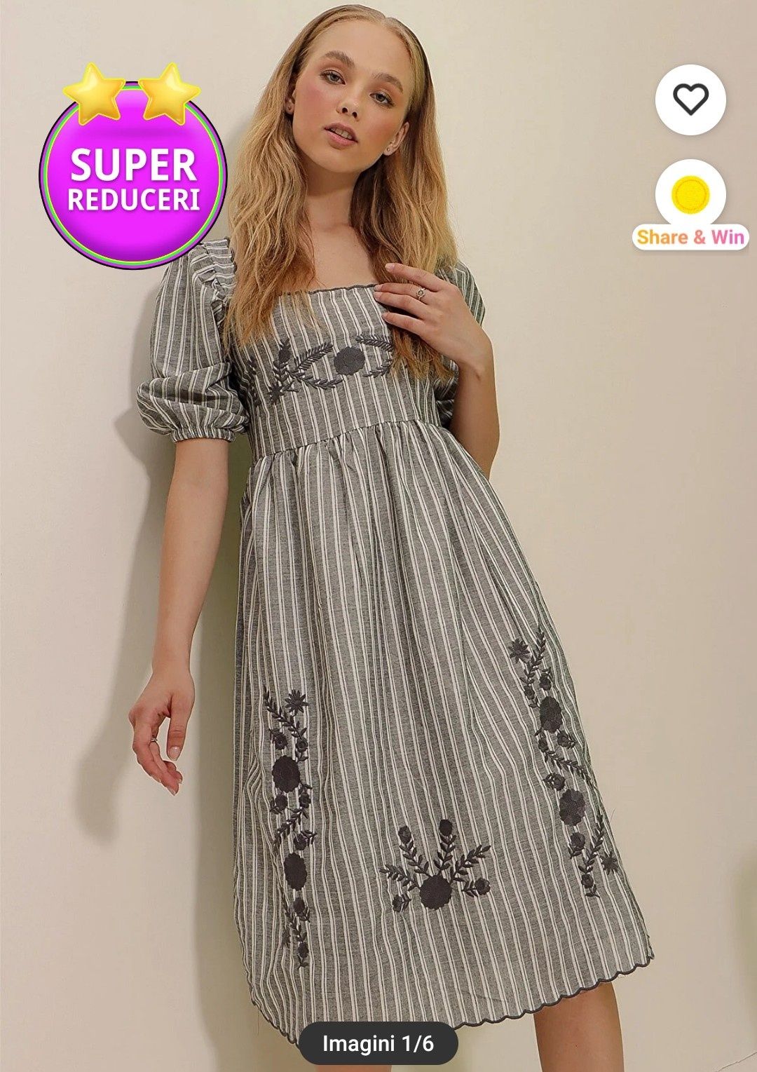 Rochie gri marimea M noua cu etichetata