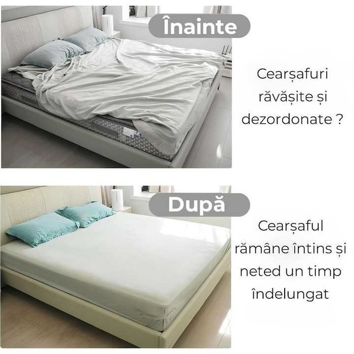 Suport de prindere pentru cearsafuri de pat cu sistem anti-derapant