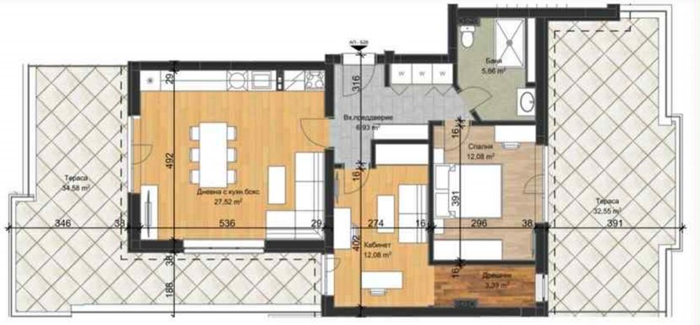 Продава се Тристаен апартамент в Пловдив, Остромила - 165 кв.м за 615 €/кв.м - Снимка #1