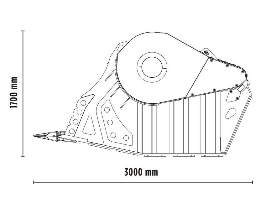 Cupe concasoare MB Crusher BF135.8 pentru excavatoare 43-80 ton