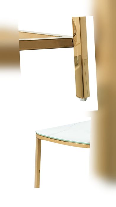 NOU Masă consolă "ORITA", auriu/ efect marmură