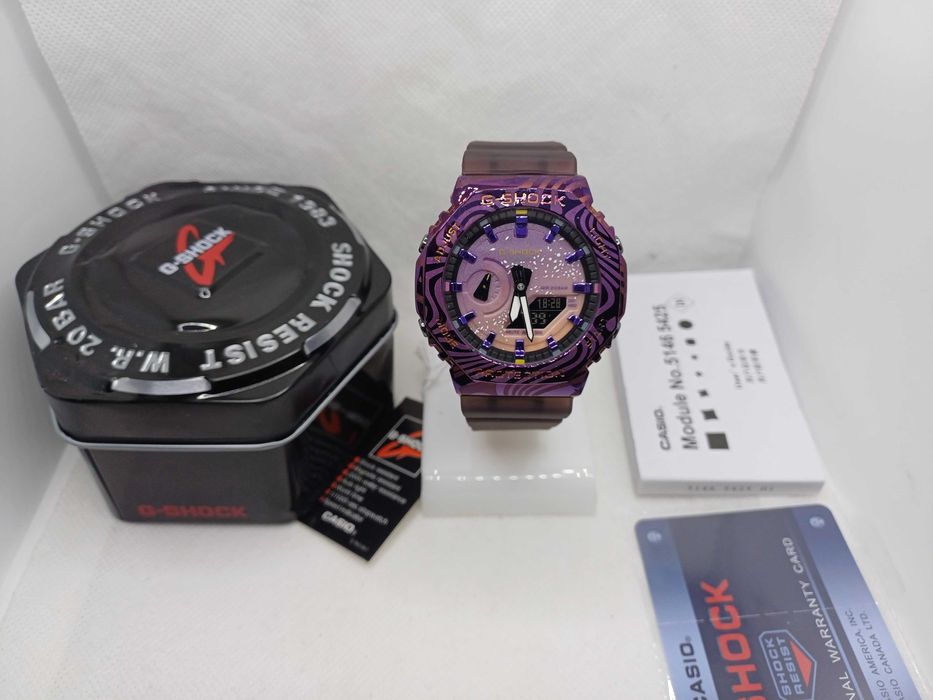 Ceas Casio g shock GM 2100 1aer Purple .Nou, Garantie 2 ani