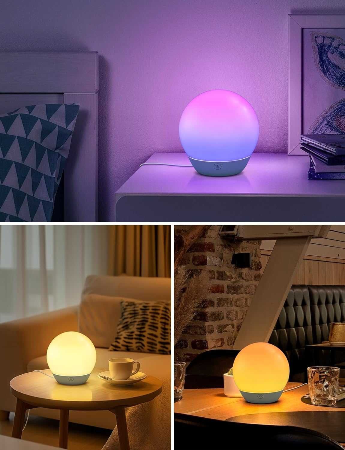 НОВА! Смарт нощна лампа с RGB контрол и Alexa