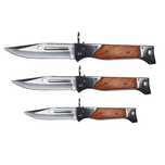 Set 3 briceaguri vanatoare IdeallStore®, Ak-47, otel, teaca inclusa
