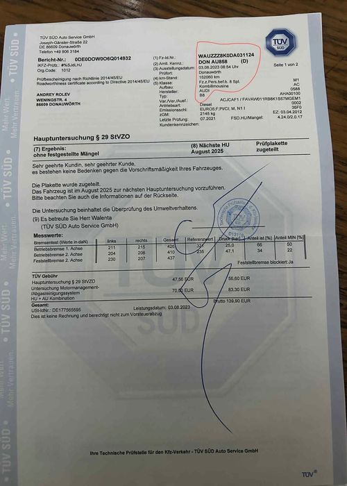 Audi A4 S-line 2013 2.0 Diesel 143 CP Euro 5