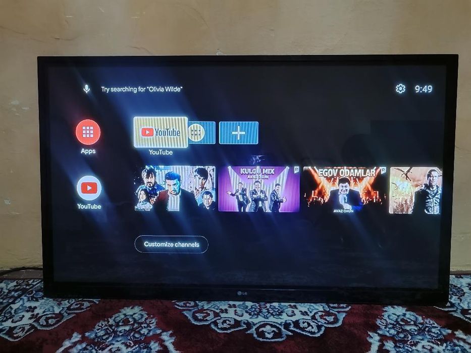 ЛЖ телевизор сатилады узбек 22 каналл корсетеды