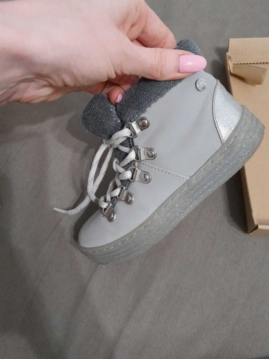 Детски сиви ботички Gioseppo 28