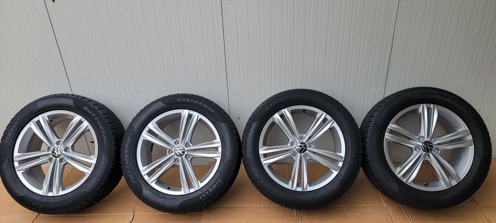 Jante Sebring  r 18 cu anvelope de iarna 235 55 18 vw tiguan,kodiaq