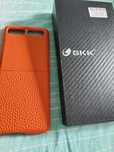 Husa Samsung z flip piele orange