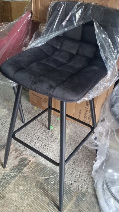 Set scaune înalte din catifea