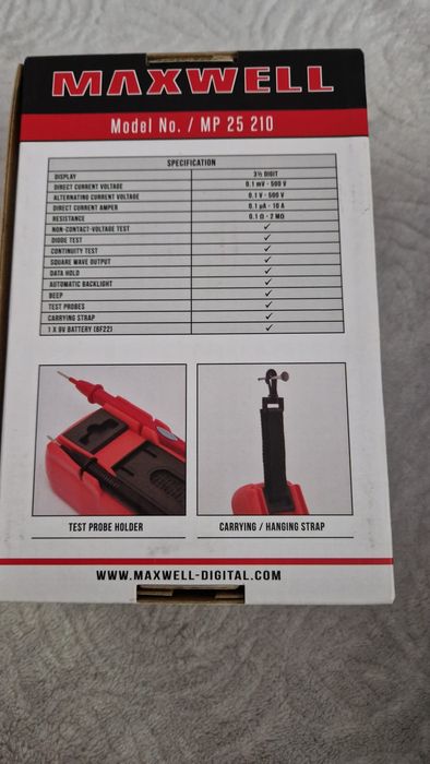 Multimetru digital de buzunar Maxwell