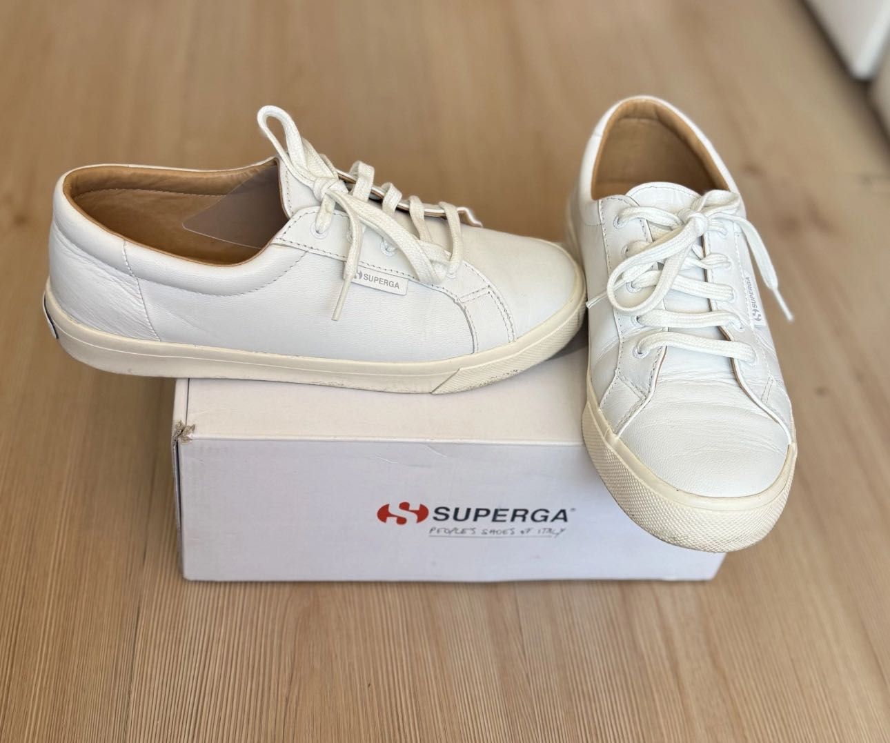 Superga кожени кецове