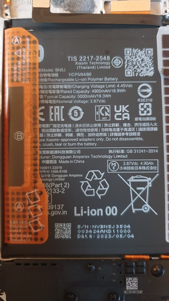 Piese xiaomi redmi note 12 5g cele din poze