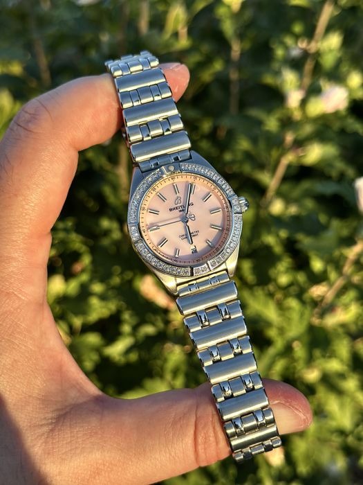 Breitling Chronomat Dial Roze 36,mm lady