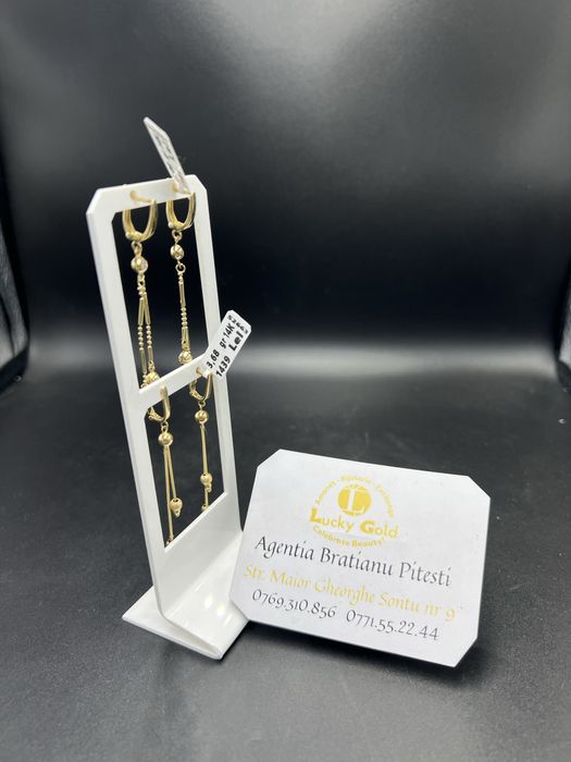 Cercei aur 14k 3,09-3,68 gr cod 21533,21457