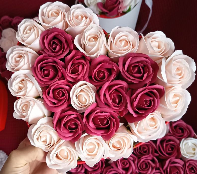 Flori din săpun ușor parfumate