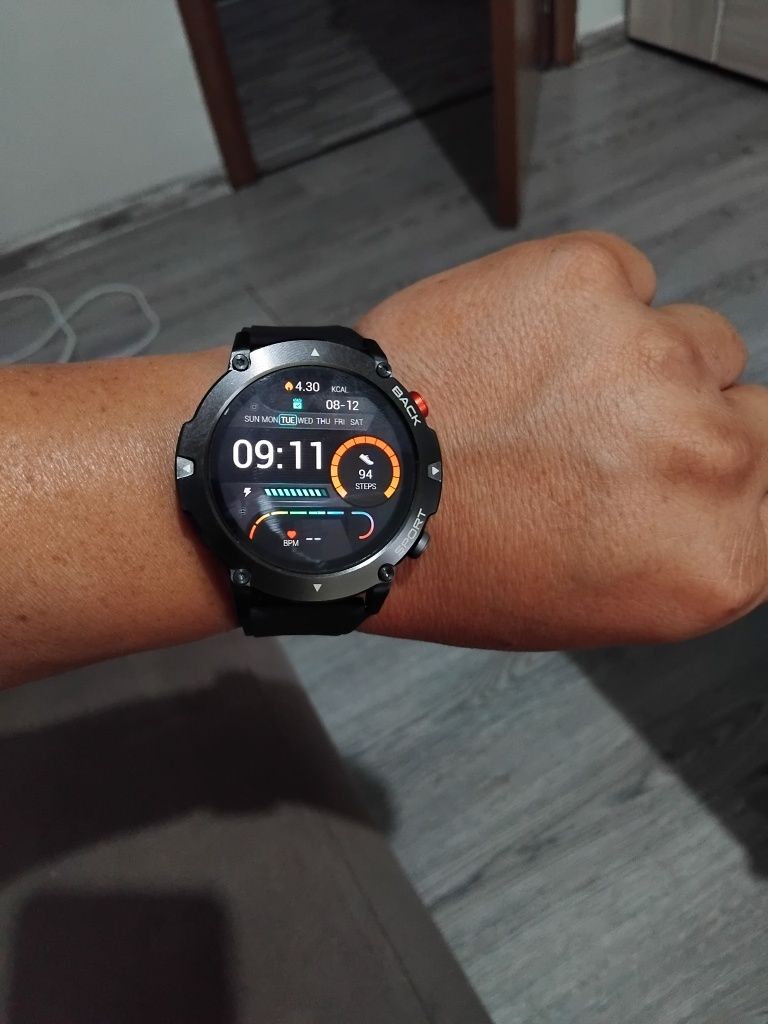 Смарт фитнес часовник Lemfo LF26 Max, Черен