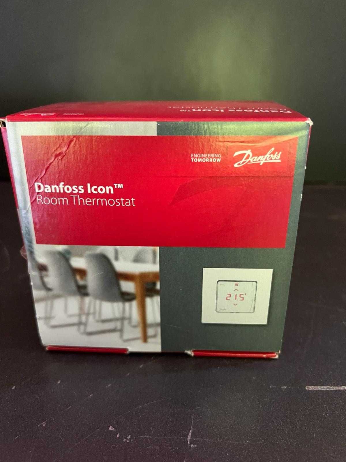 Termostat de camera incorporat, Danfoss, IconT, Alb