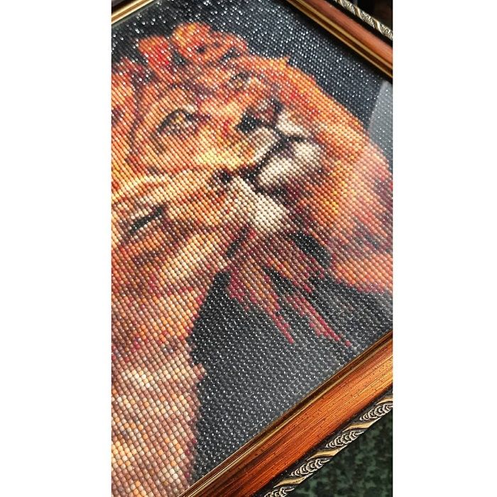 картина ручной работы львы