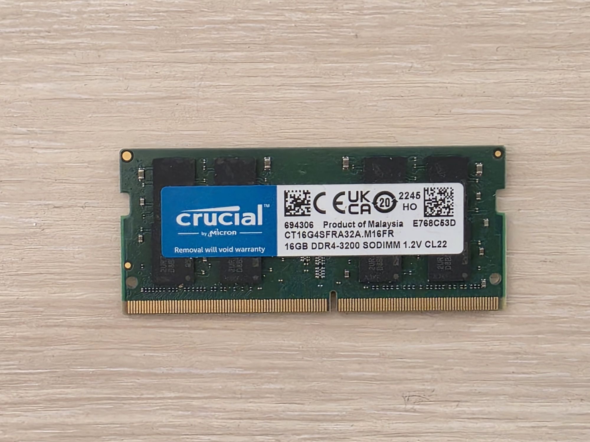 Crucal RAM 16GB 3200mhz SO-DIMM