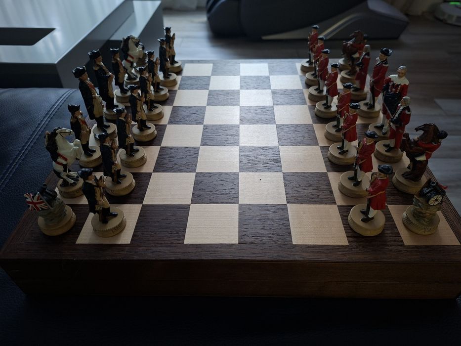 Vand șah cu piese soldați de plumb razboiul de independență