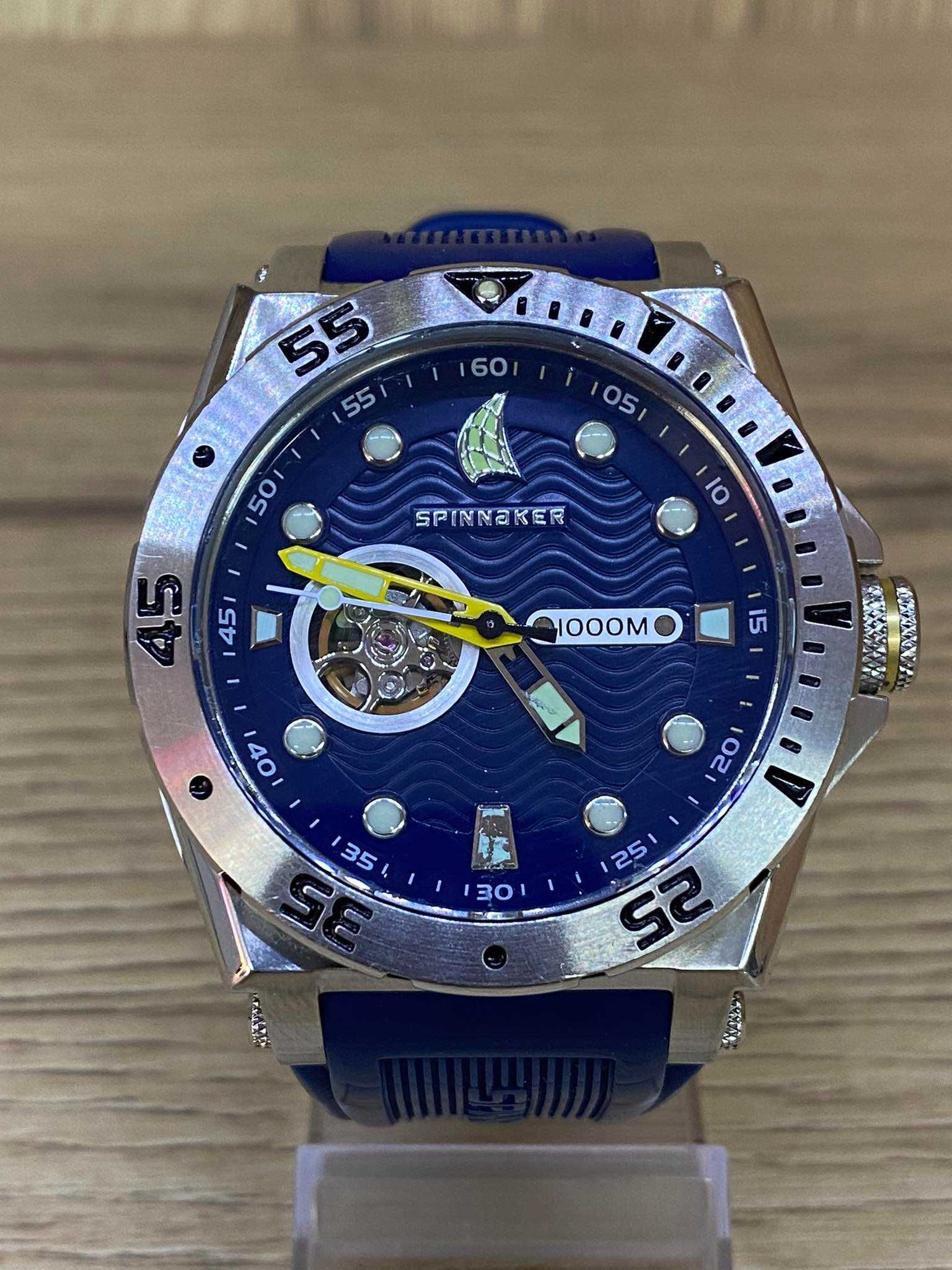 Часовник SPINNAKER Overboard Blue / Rubber Ø46 mm