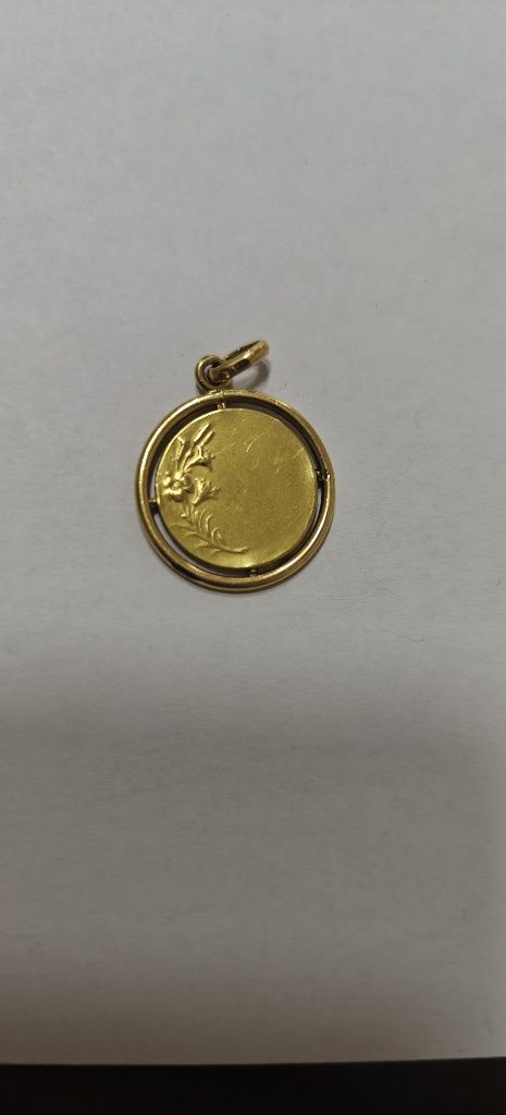 Pandantiv/medalion Ioana d'Arc aur 18k 2.67gr (r)