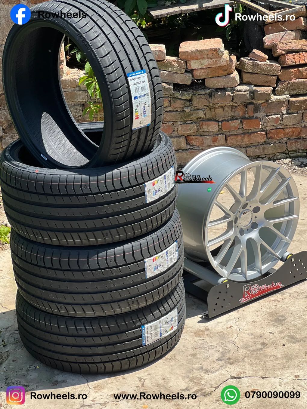 Jante BMW19 R19 BMW F01 F02 F10 F12 F13 E60 E90 F30 F31 E90 E91 Seria 5 seria7 GT Model CLS cu anvelope vara/iarna
