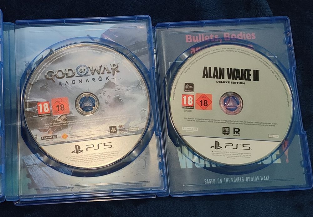 Ps5 God of war Ragnarok & Alan Wake 2