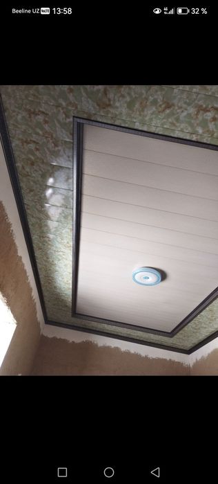 Пластик, ПВХ панели, декор ,гипсокартон , ишларини киламиз