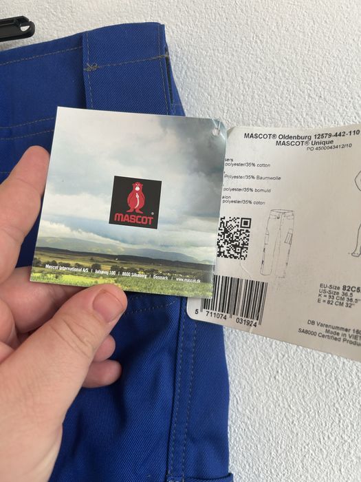 Pantaloni de lucru MASCOT Oldenburg bleumarin/albastru regal