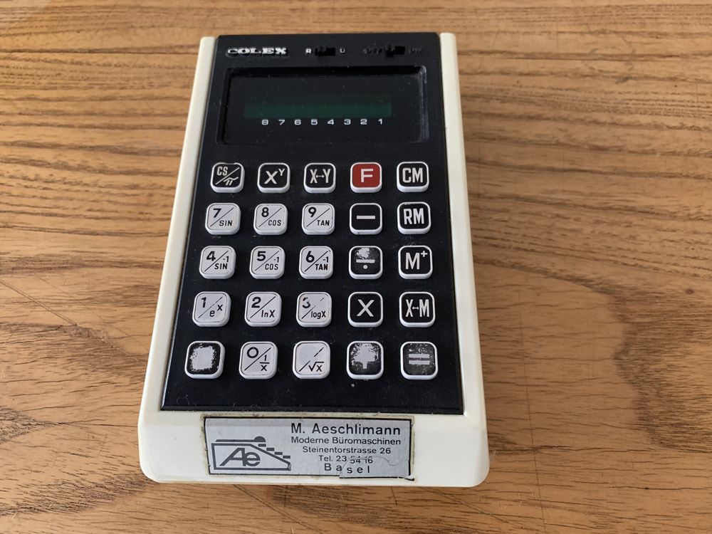 Стар винтидж научен калкулатор Colex Хонконг