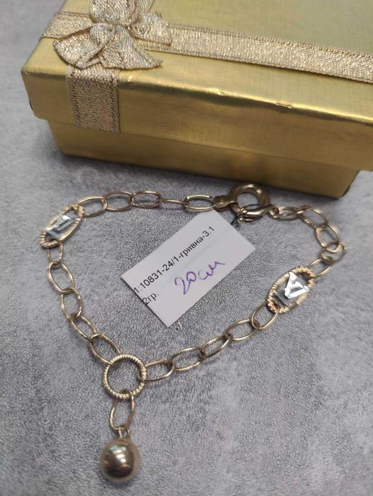 Като нова  златна гривна3.12гр
14к
20см