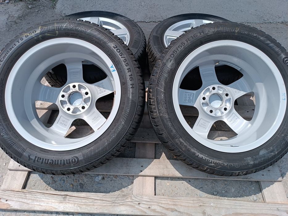 Лети джанти 16ки 5х112 OZ + зимни гуми 205/55/16 Continental