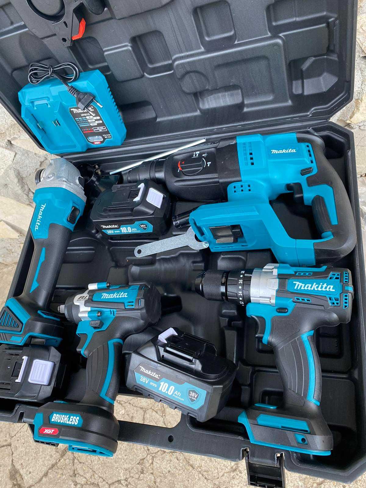 Makita Pro 4в1- Ъглошлайф,Винтоверт,Гайковерт и Перф. Макита