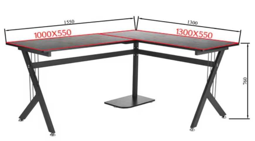 Birou computer in L, colt, design super, 50% mai ieftin