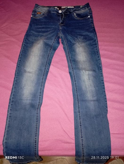 Дънки деним сини