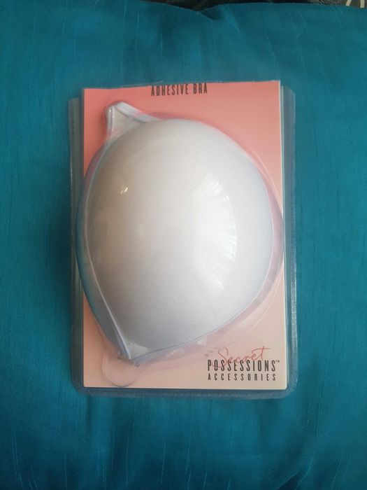Залепващ сутиен със силикон, бял