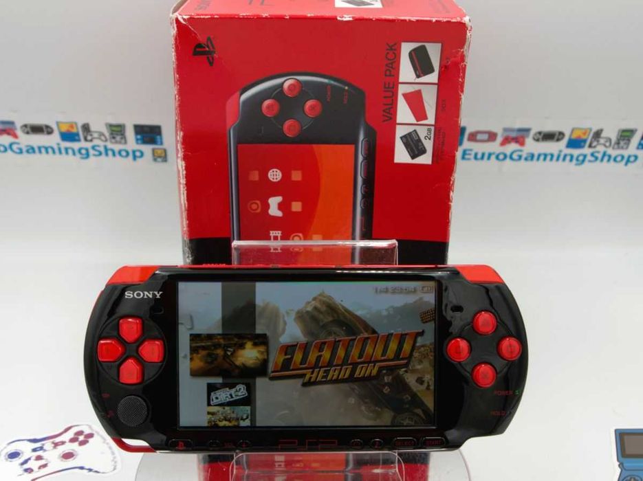 Sony PSP 3000 Red Black/CFW 6.60/64GB/50Jocuri, imp. Jap [JP19PSP3-02]