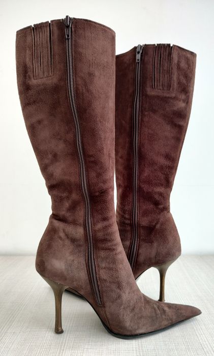 Cizme Fiorangelo din piele întoarsă, mărimea 36