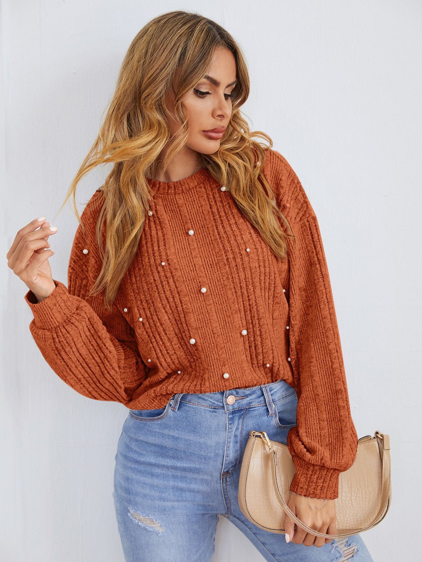 Оранжева блуза Shein
