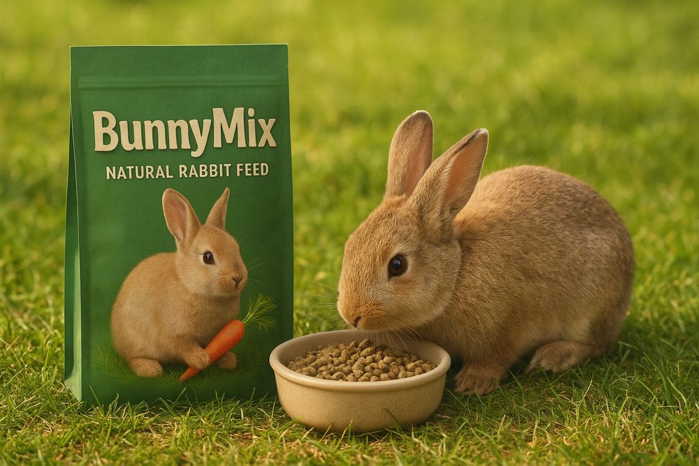 Корм для кроликов   1kg -100% натуральные ингредиенты