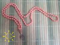 Colier mala 108 margele coral